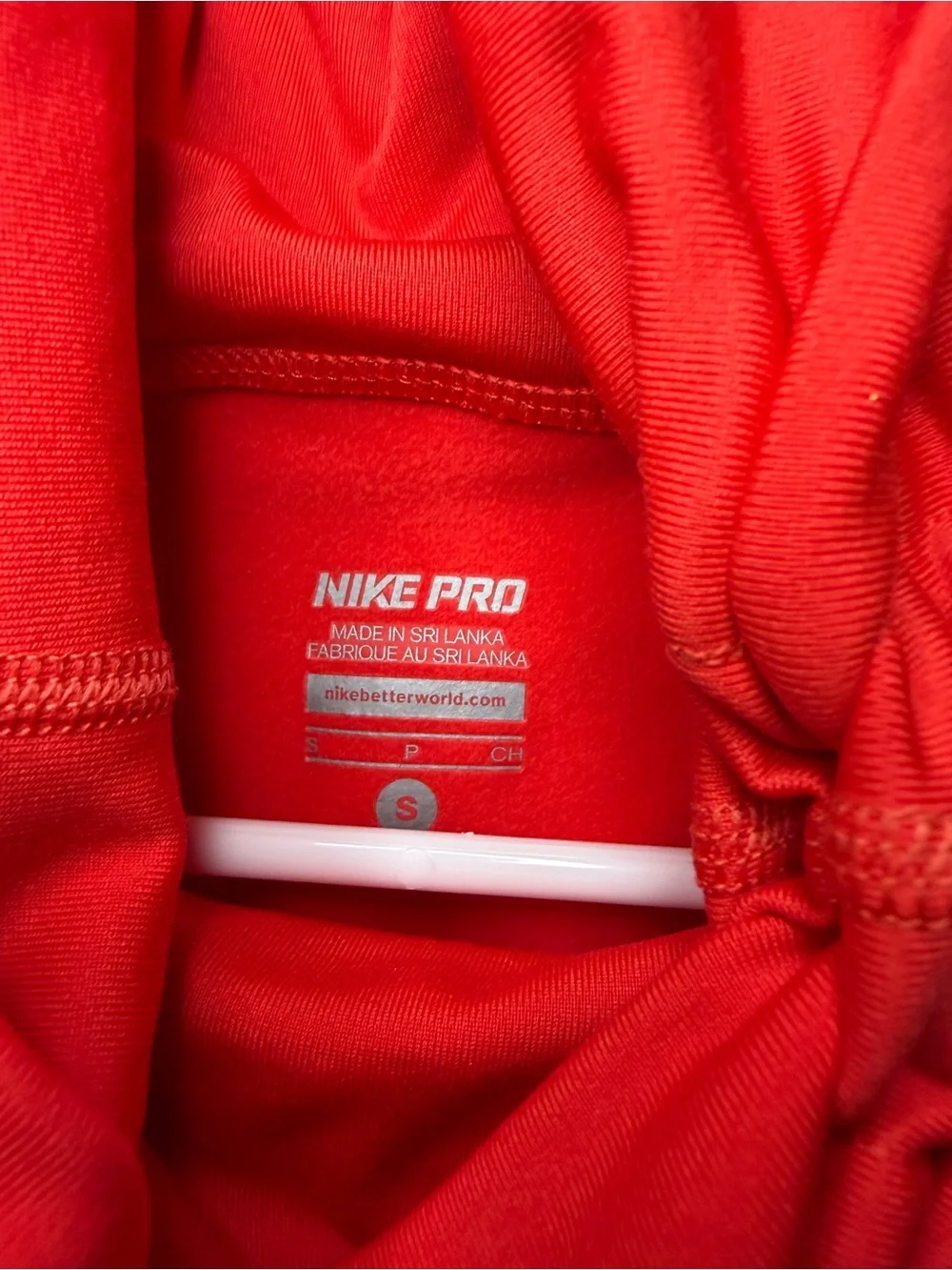 Nike Pro Dri-FIT Training Sweatshirt Drawstring Turtle Neck Coral Red Small